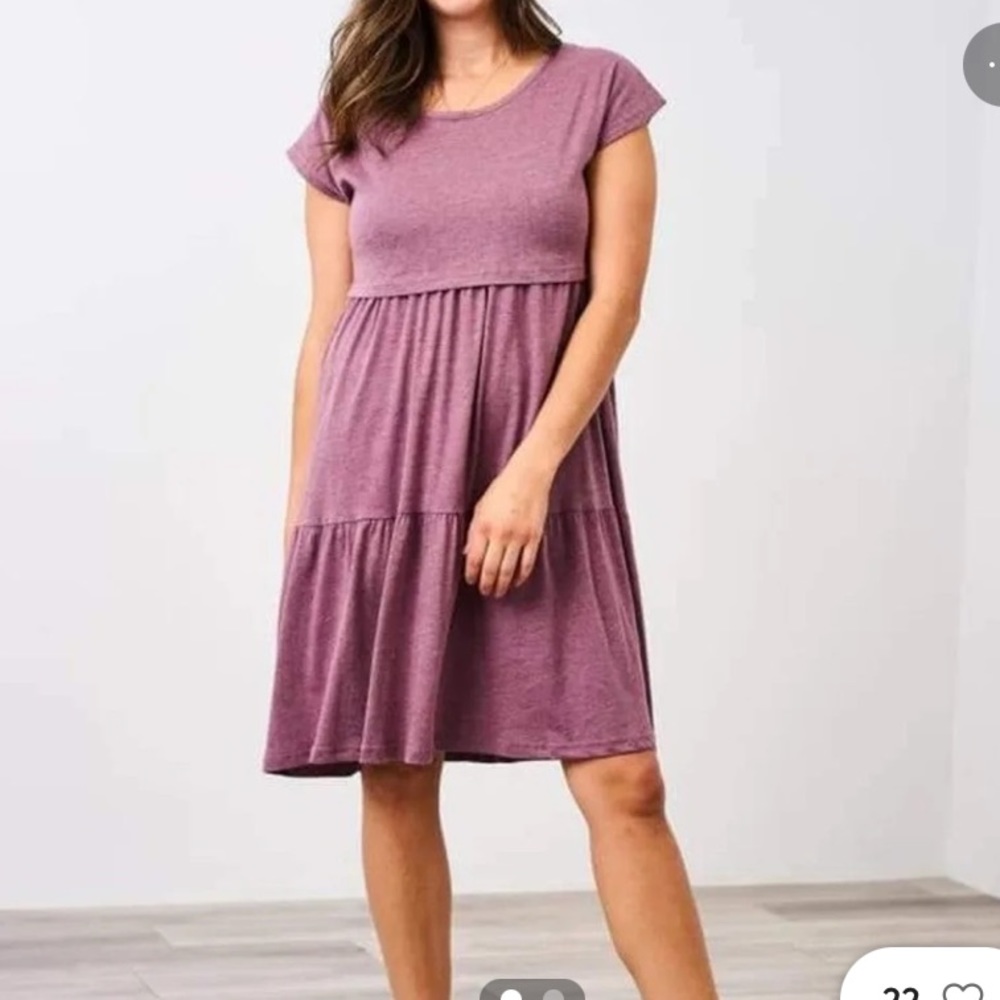 Latched Mama Tiered T-Shirt Nursing Dress